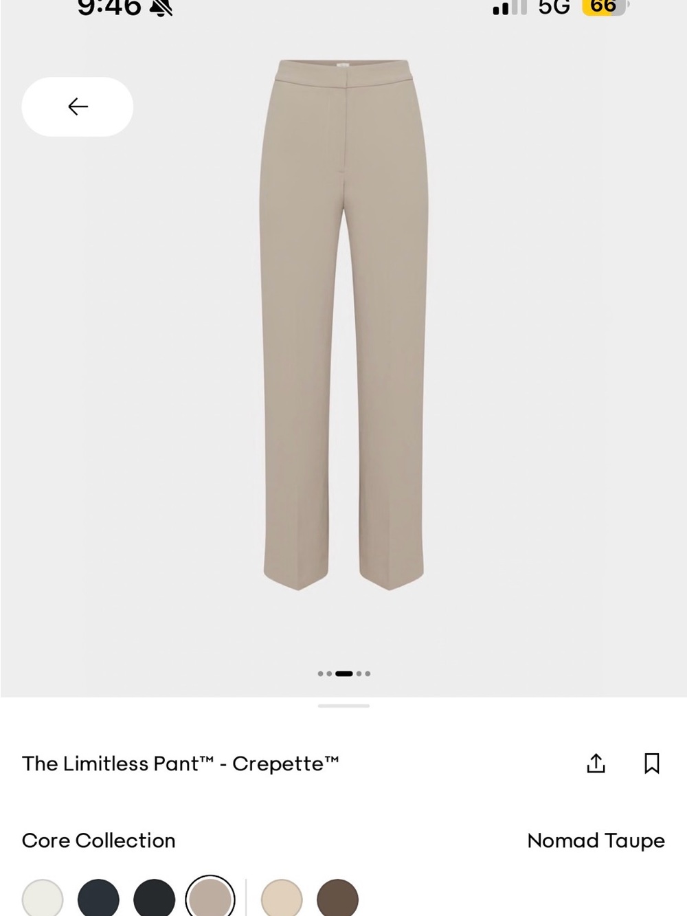 The Limitless Pant™ Crepette in Nomad Taupe